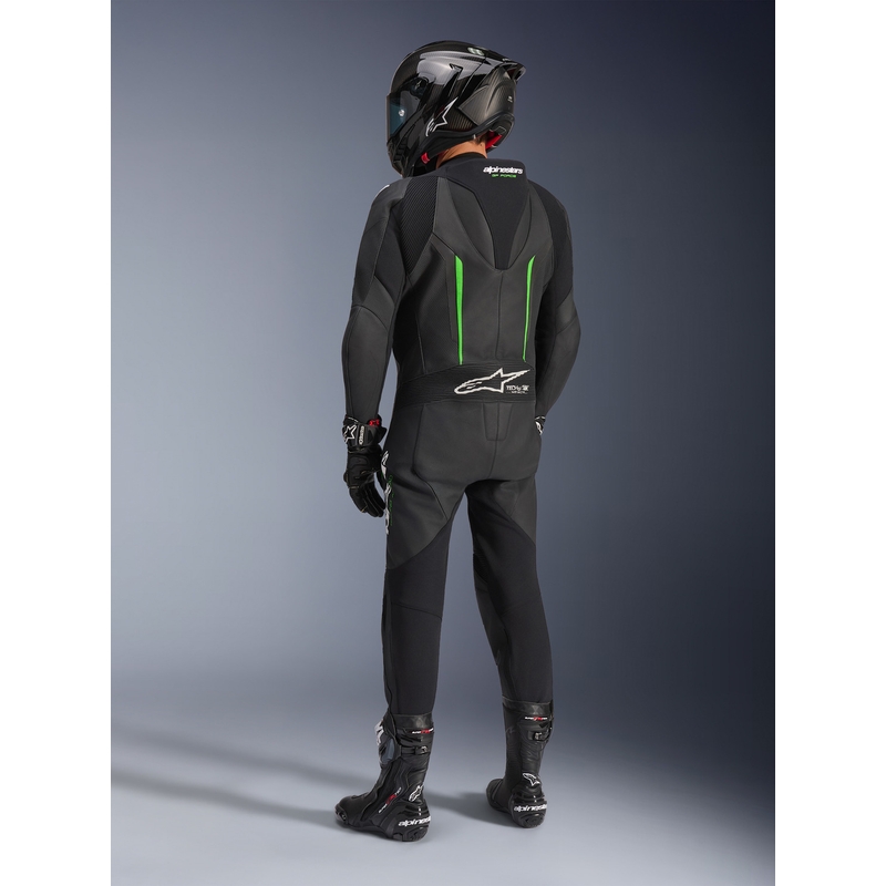 Jednodílná kombinéza na motorku Alpinestars GP FORCE V2 černo-zelená