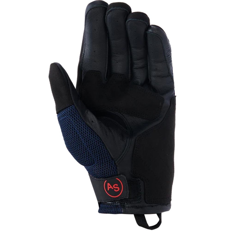 Rukavice na motorku Alpinestars Manti Air tmavě modro-fluo červeno-černé