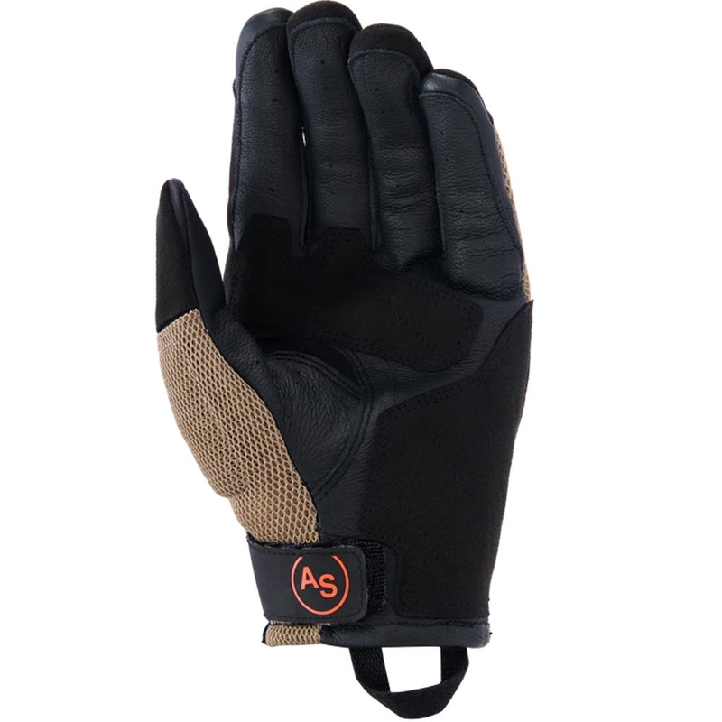 Rukavice na motorku Alpinestars Manti Air tmavá khaki-černo-fluo oranžová