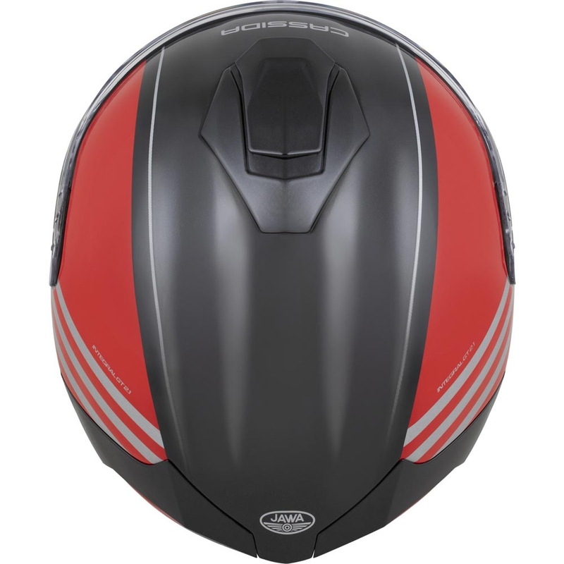Integrální helma na motorku Cassida Integral GT 2.1 Jawa Sport černo-perleťově červeno-stříbrná