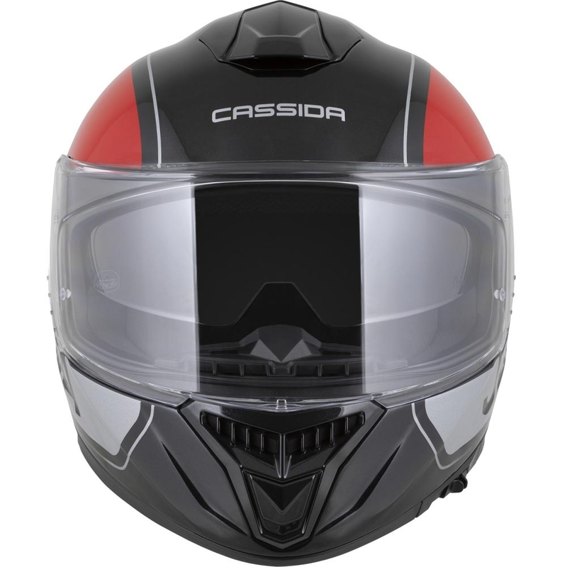 Integrální helma na motorku Cassida Integral GT 2.1 Jawa Sport černo-perleťově červeno-stříbrná