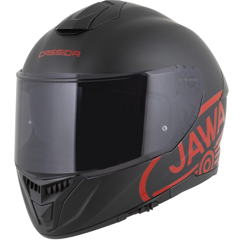 Integrální helma na motorku Cassida Integral GT 2.1 Jawa Solid matná černo-lesklá červená