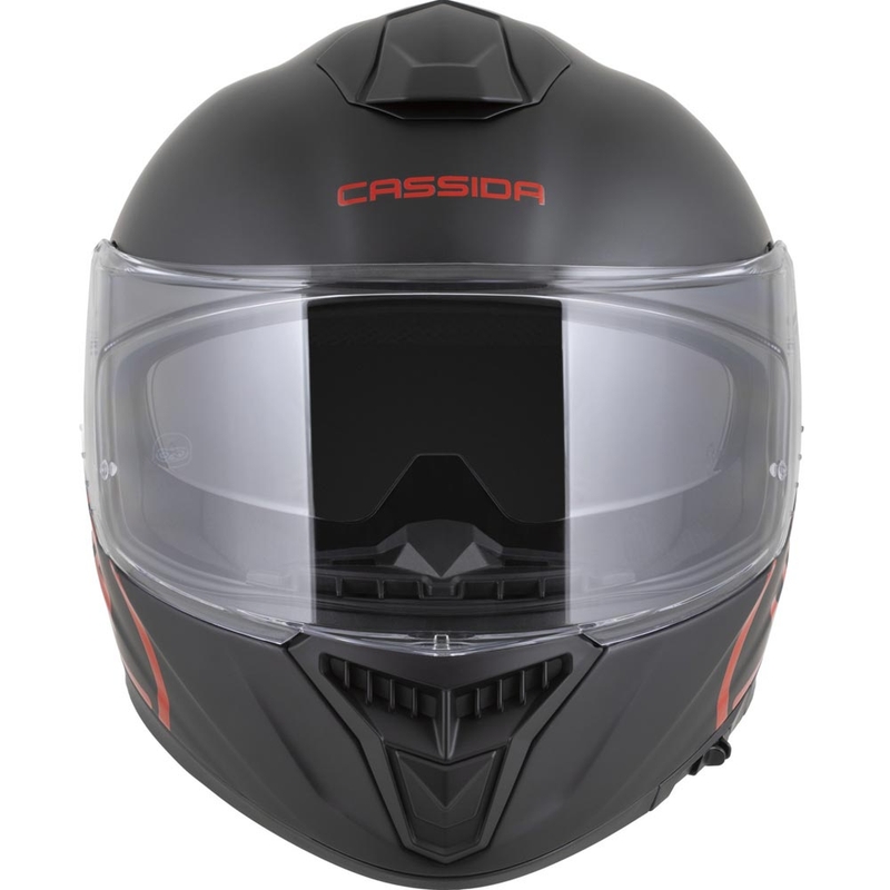 Integrální helma na motorku Cassida Integral GT 2.1 Jawa Solid matná černo-lesklá červená
