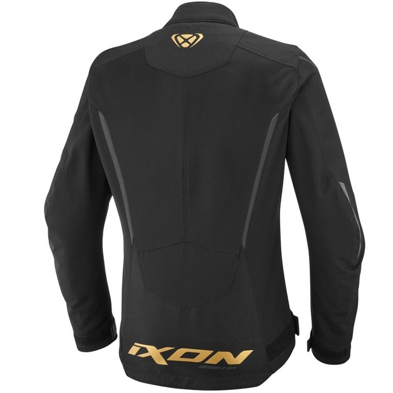 Dámská bunda na motorku IXON Striker 2 Air WP Lady černo-zlatá