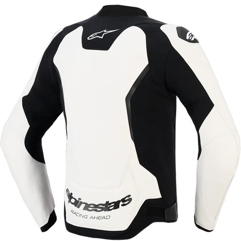 Kožená bunda na motorku Alpinestars GP Force V2 bílo-černá