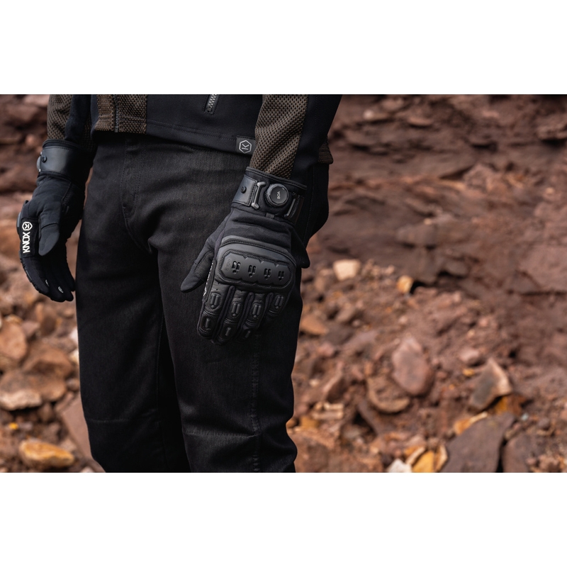 Rukavice na motorku Knox Orsa Textile OR4 černé