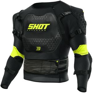 Dětský chránič těla Shot Optimal 2.0 černo-fluo žlutý