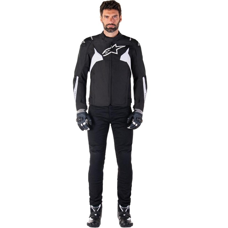 Bunda na motorku Alpinestars T-JAWS V4 Waterproof černo-bílá