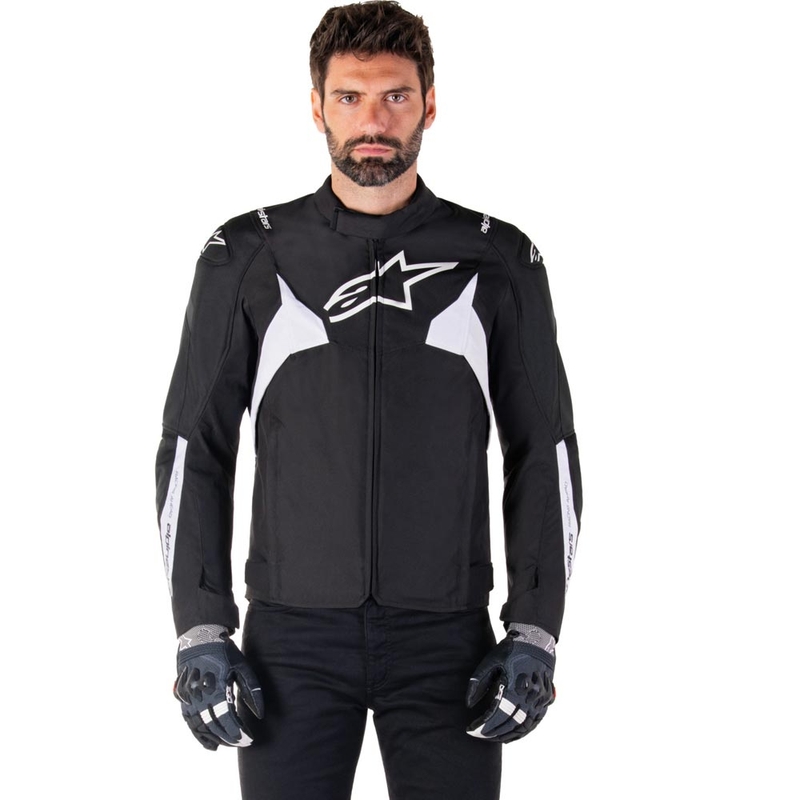 Bunda na motorku Alpinestars T-JAWS V4 Waterproof černo-bílá