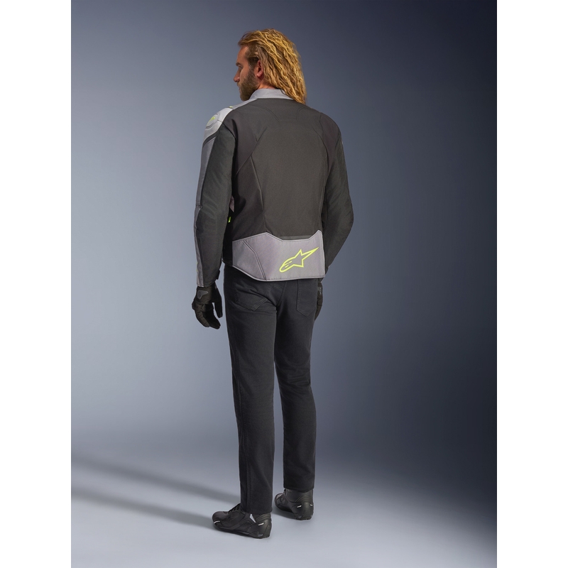 Bunda na motorku Alpinestars T-JAWS V4 Waterproof černo-světle šedo-šedá