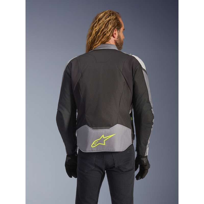 Bunda na motorku Alpinestars T-JAWS V4 Waterproof černo-světle šedo-šedá