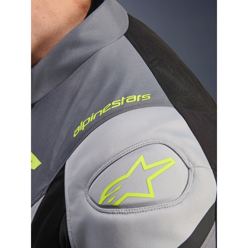Bunda na motorku Alpinestars T-JAWS V4 Waterproof černo-světle šedo-šedá