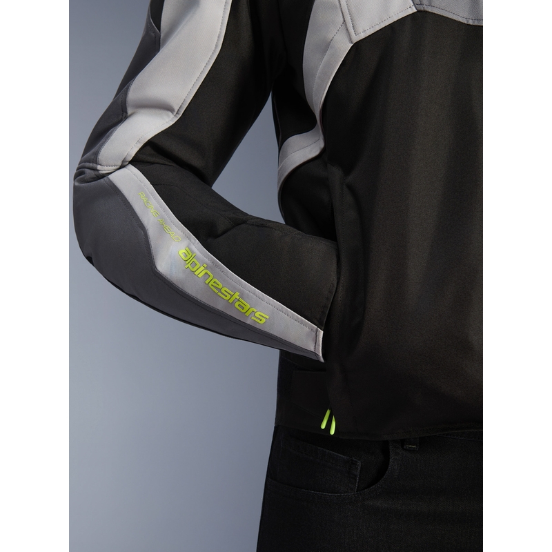 Bunda na motorku Alpinestars T-JAWS V4 Waterproof černo-světle šedo-šedá