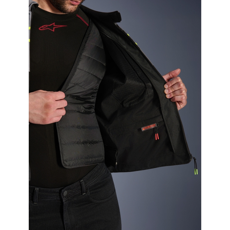 Bunda na motorku Alpinestars T-JAWS V4 Waterproof černo-světle šedo-šedá