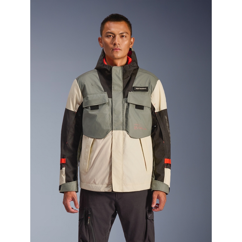 Bunda na motorku Alpinestars Mospher Waterproof šedo-černá