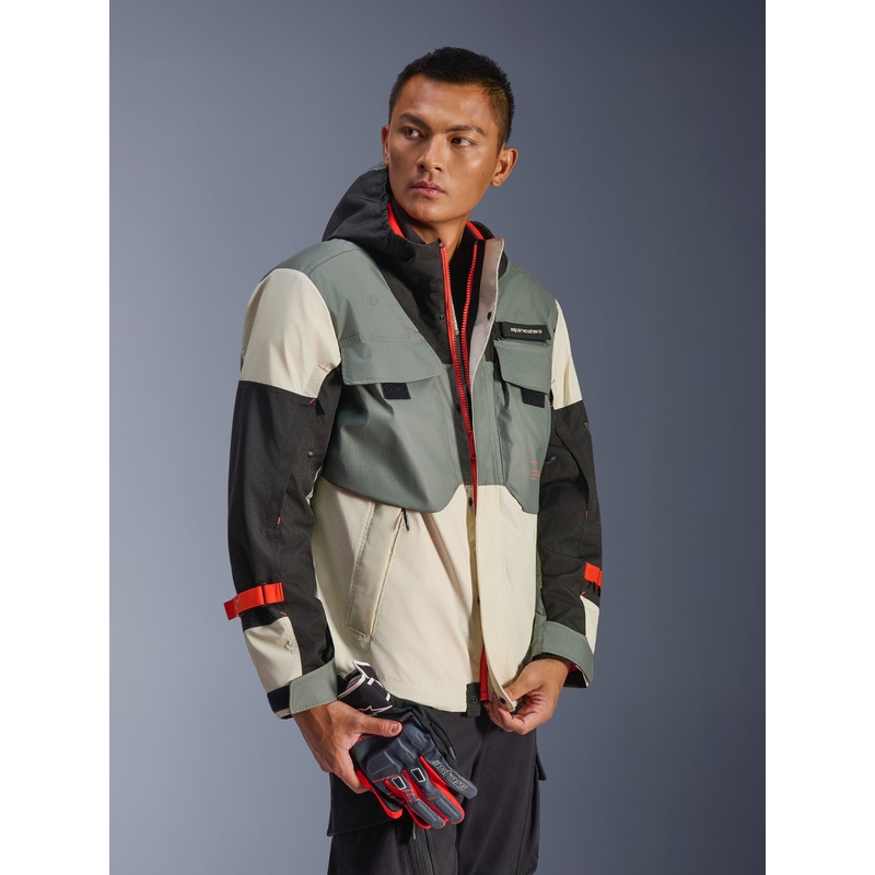 Bunda na motorku Alpinestars Mospher Waterproof šedo-černá