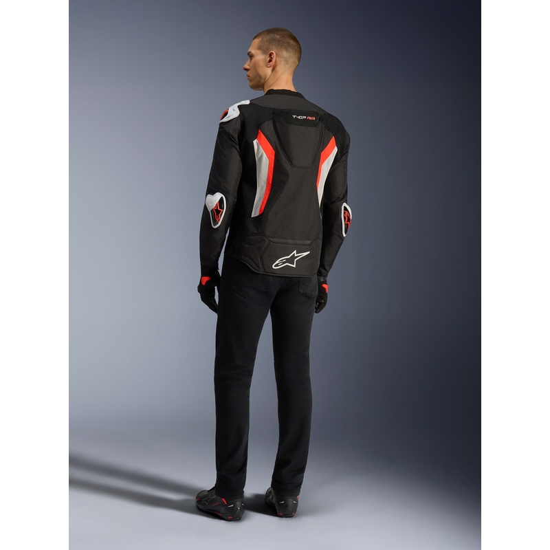Bunda na motorku Alpinestars T-GP AIR černo-fluo červená