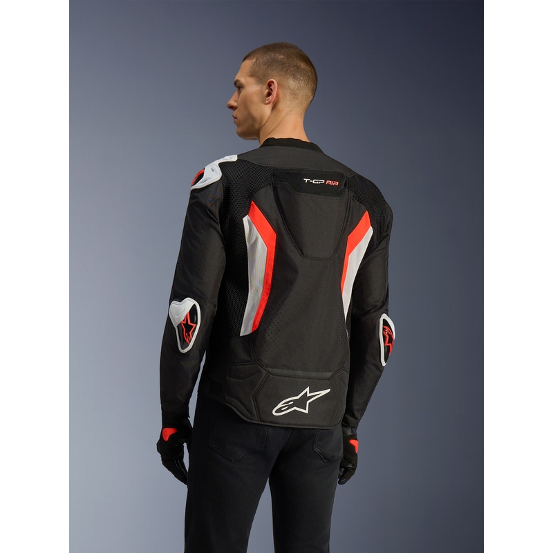 Bunda na motorku Alpinestars T-GP AIR černo-fluo červená