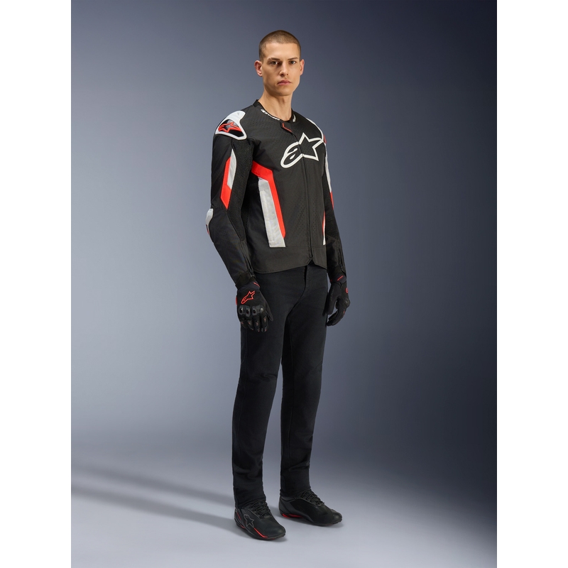 Bunda na motorku Alpinestars T-GP AIR černo-fluo červená