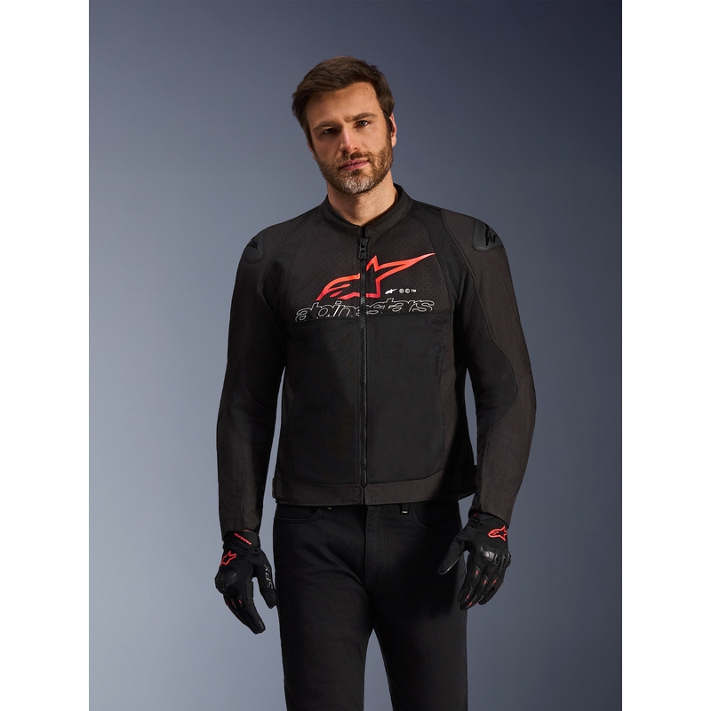Bunda na motorku Alpinestars SMX Air černo-červeno-bílá
