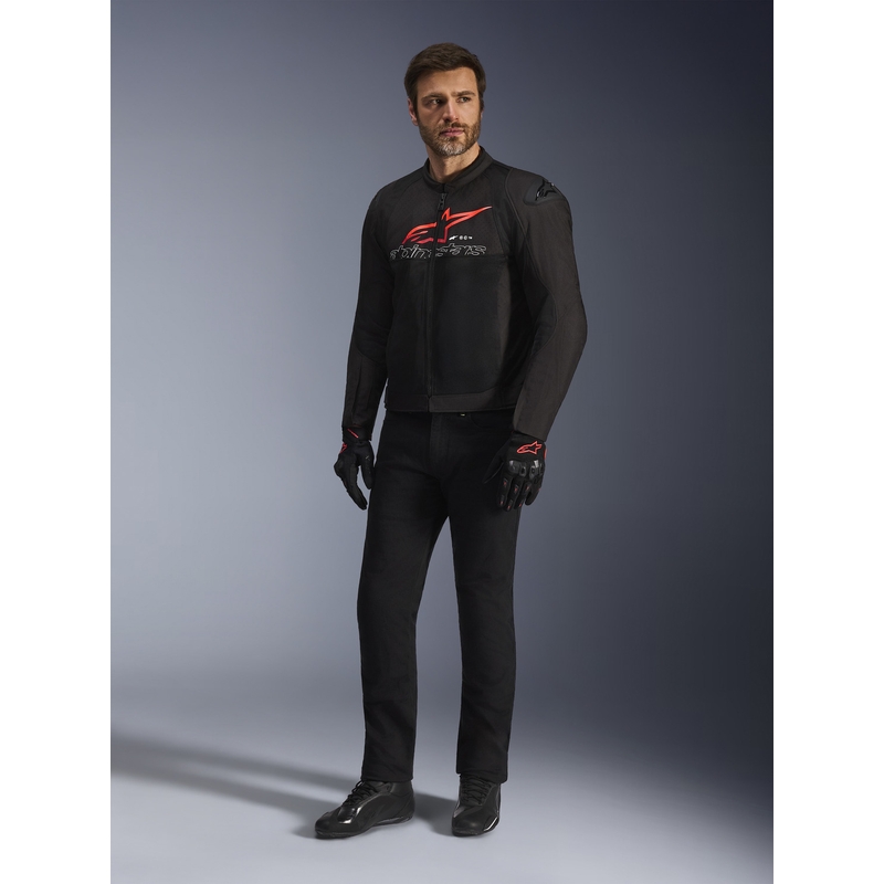 Bunda na motorku Alpinestars SMX Air černo-červeno-bílá