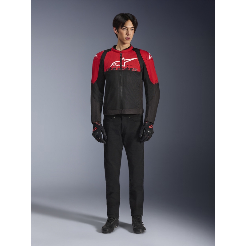 Bunda na motorku Alpinestars SMX Air červeno-černá