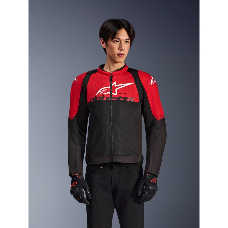 Bunda na motorku Alpinestars SMX Air červeno-černá