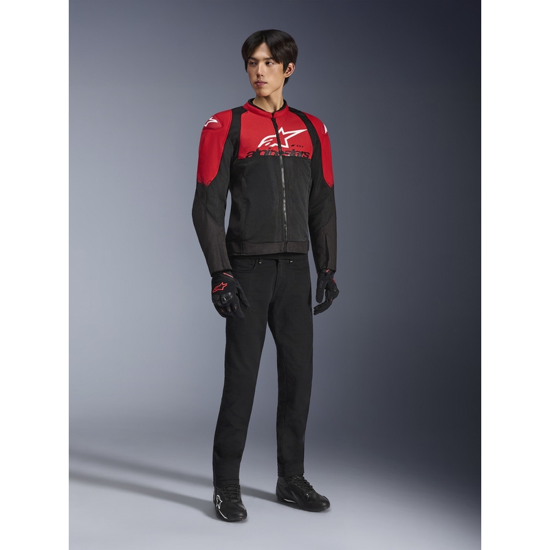 Bunda na motorku Alpinestars SMX Air červeno-černá