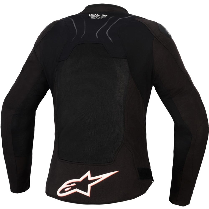 Dámská bunda na motorku Alpinestars Stella SMX Air černo-bílo-fluo červená