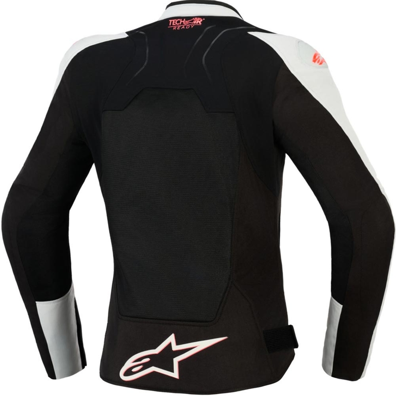 Dámská bunda na motorku Alpinestars Stella SMX Air světle šedo-černo-růžová