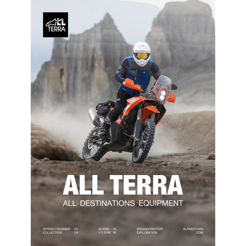 Motokrosový dres Alpinestars Maxdura Dual hnědo-oranžový
