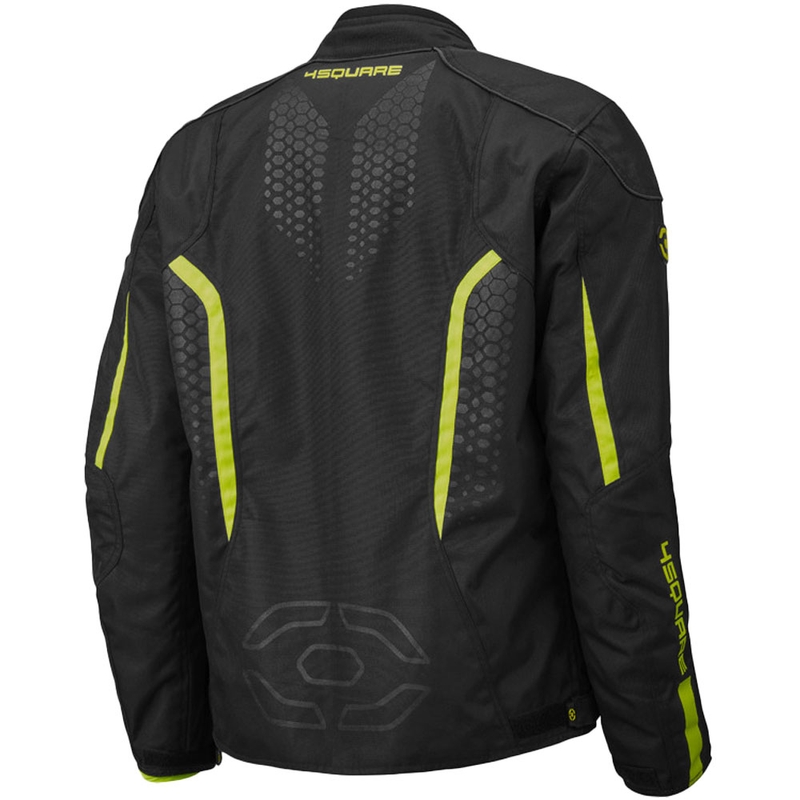 Bunda na motorku 4SQUARE Sportster Dart černo-fluo žlutá