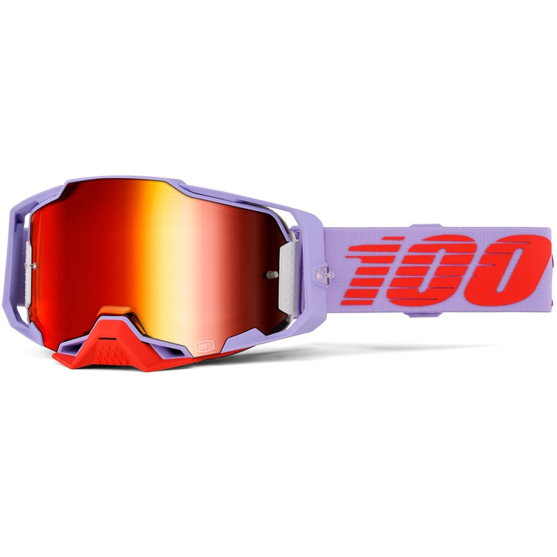 Motokrosové brýle 100% Armega Fausto s červeným plexi