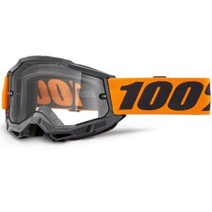 Motokrosové brýle 100% ACCURI 2 Enduro oranžové s dvojitým čirým plexi