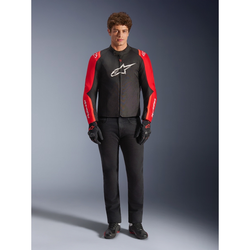 Bunda na motorku Alpinestars T-SPS 2 Waterproof červeno-černo-bílá
