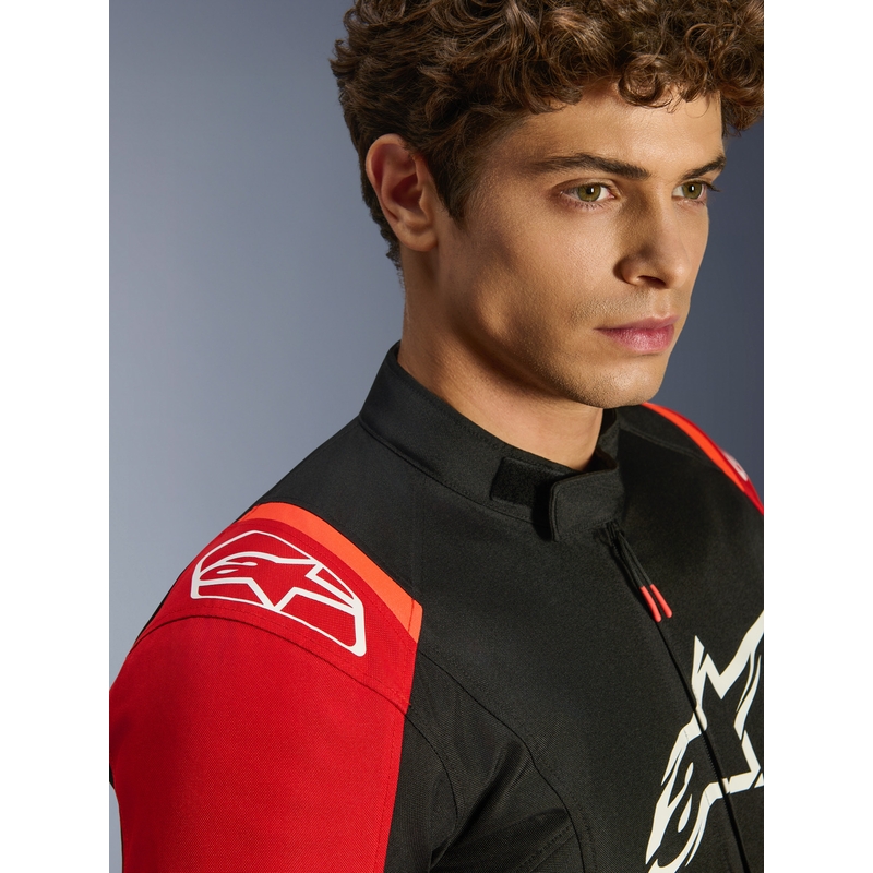 Bunda na motorku Alpinestars T-SPS 2 Waterproof červeno-černo-bílá