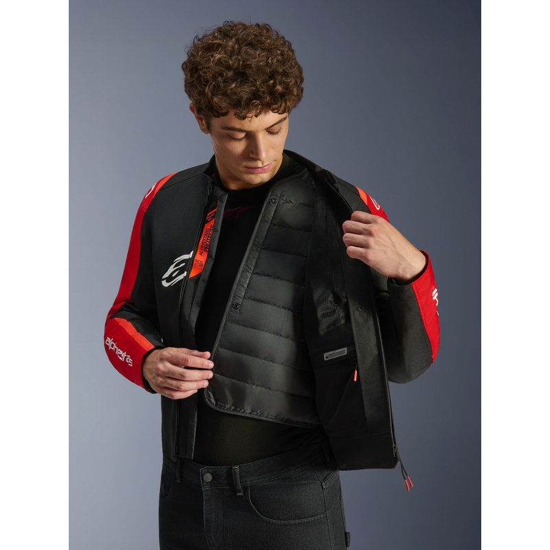 Bunda na motorku Alpinestars T-SPS 2 Waterproof červeno-černo-bílá