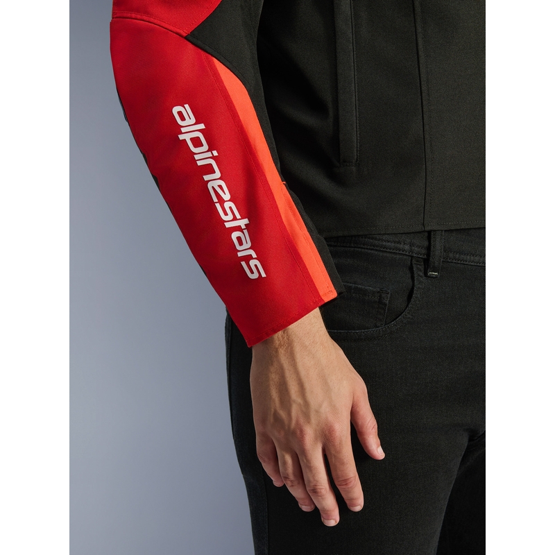 Bunda na motorku Alpinestars T-SPS 2 Waterproof červeno-černo-bílá