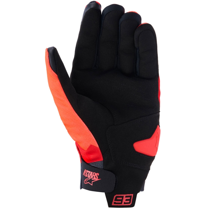 Rukavice na motorku Alpinestars Reef V2 MM93 kolekce fluo červeno-červeno-černé