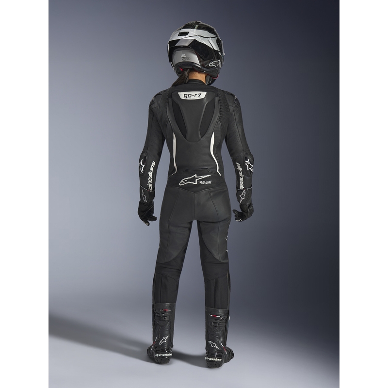 Dámská jednodílná kožená kombinéza na motorku Alpinestars Stella GP-R7 černá