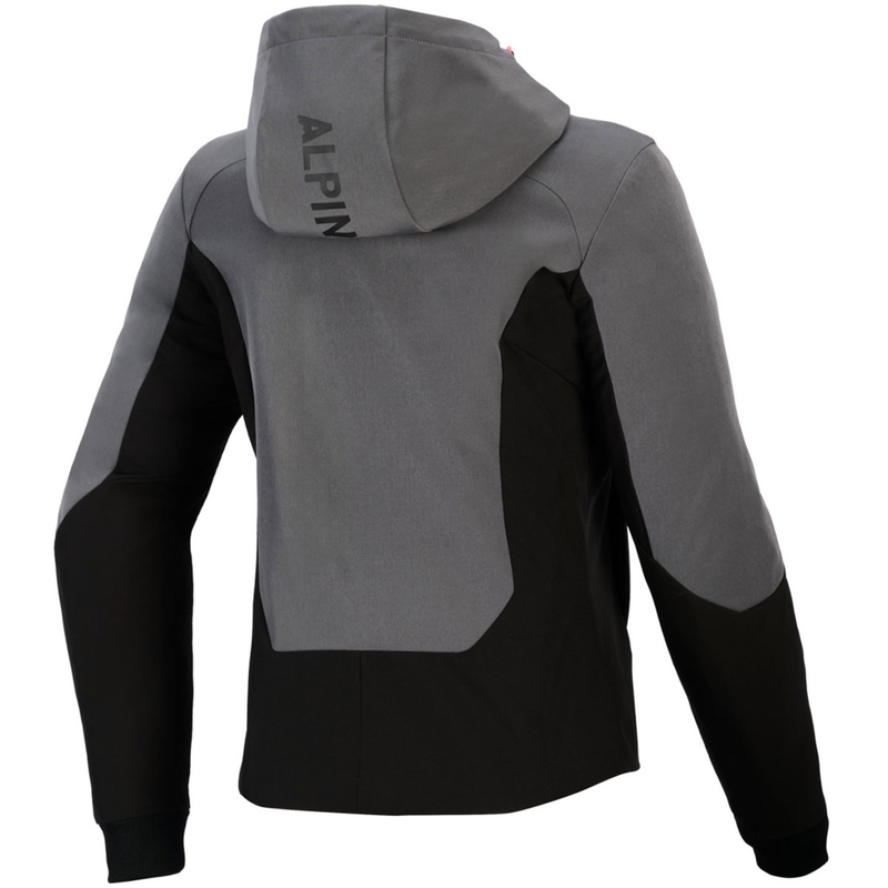 Dámská mikina na motorku Alpinestars Stella Radium Tech Hoodie tmavě šedo-černo-růžová