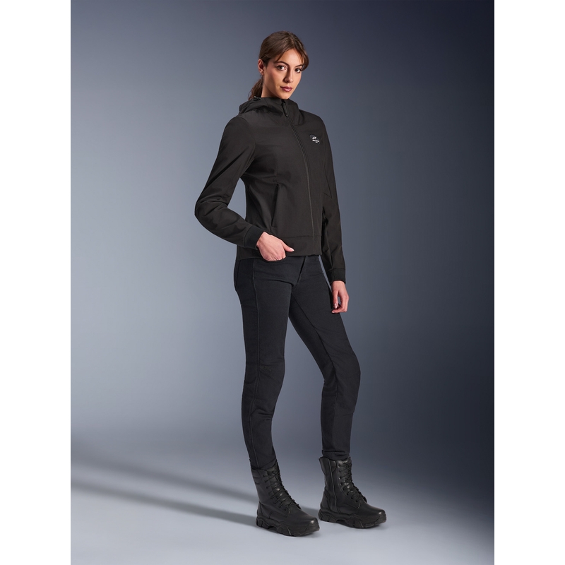 Dámská mikina na motorku Alpinestars Stella Radium Tech Hoodie černá