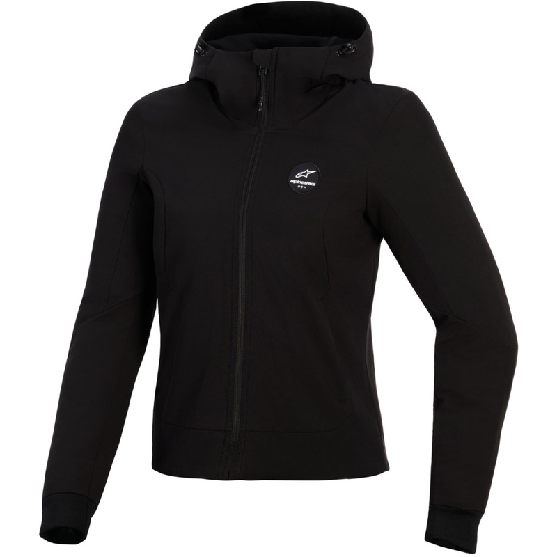 Dámská mikina na motorku Alpinestars Stella Radium Tech Hoodie černá