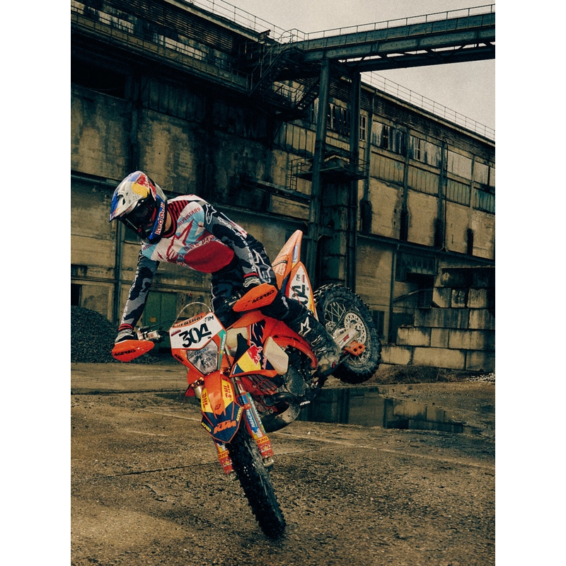 Motokrosová helma Alpinestars Supertech S-M7 limitovaná edice Beast Coast šedo-černo-oranžová