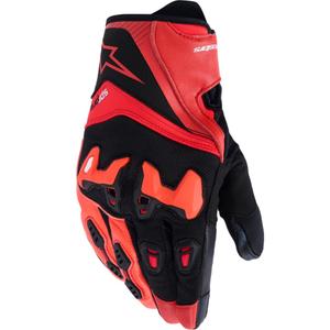 Rukavice na motorku Alpinestars SP-R PRO červeno-fluo červeno-černé