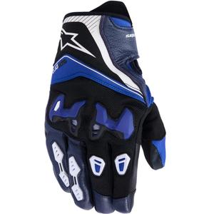 Rukavice na motorku Alpinestars SP-R PRO modro-černo-bílé