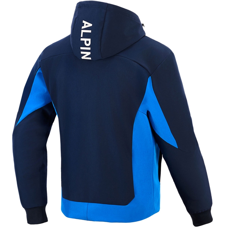 Mikina na motorku Alpinestars Radium Tech Hoodie tmavě modro-modrá