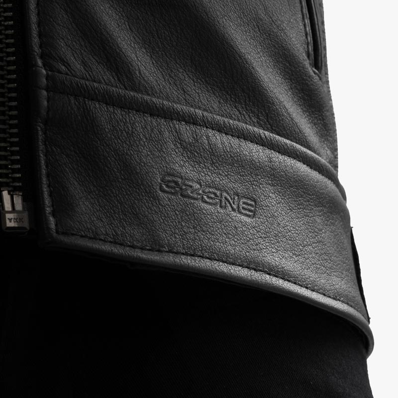 Kožená bunda na motorku Ozone Colt černá