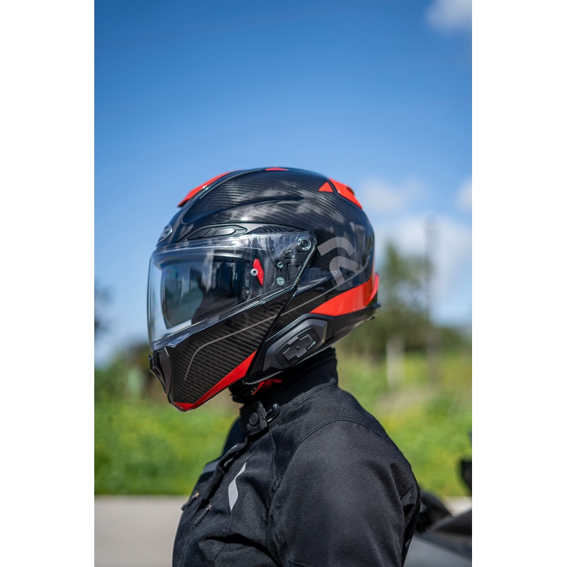 Interkom na motorku Cardo HJC Packtalk černý