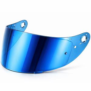 Plexi pro helmy na motorku Cassida Orbit s přípravou pro Pinlock REVO zrcadlově modré